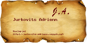Jurkovits Adrienn névjegykártya